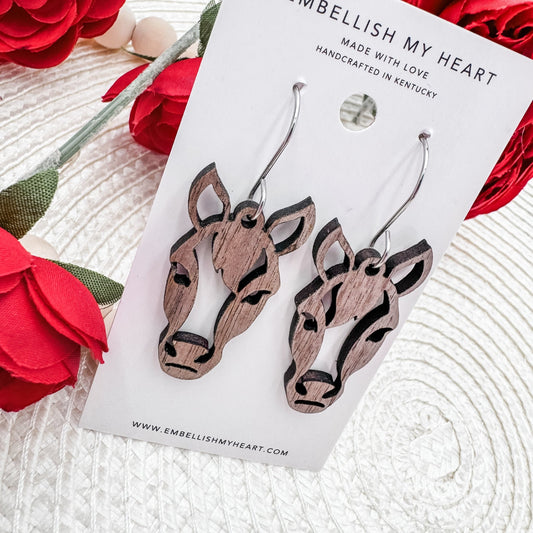 Kentucky Derby Horse Head Earrings - Embellish My Heart