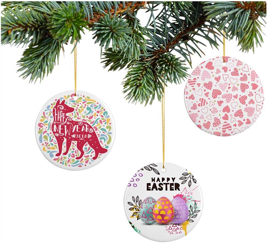 Wholesale Ceramic Ornaments – 2.75" Round - Embellish My Heart