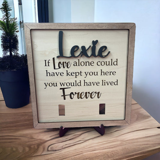 Dog Collar Remembrance Frame, Personalized Pet Loss Gift / Custom Collar Memorial / Pet Loss /Memorial - Embellish My Heart