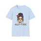 ALLY - TUDE Pride Shirt – Rainbow Heart Glasses Ally Tee, LGBTQ Support Shirt, Women’s Pride Month Apparel, Colorful Inclusive Graphic Tee - Embellish My Heart