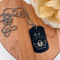 Angel Baby Memorial Dog Tag Necklace – Personalized Infant Loss Keepsake for Parents - Embellish My Heart