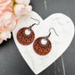 Aztec Circle Leather Earrings - Embellish My Heart