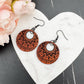 Aztec Circle Leather Earrings - Embellish My Heart