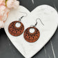 Aztec Circle Leather Earrings - Embellish My Heart