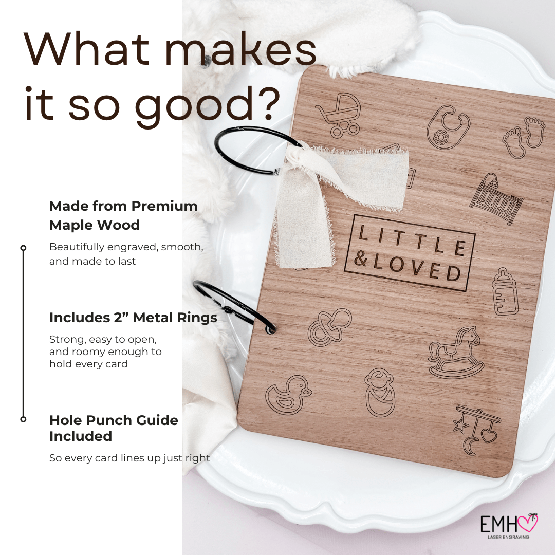 Baby Shower Card Keeper, Baby Card Holder, Baby Card Keepsake, Baby Shower Card Booklet, Card Organizer, Cards of Christmas Pa - Embellish My Heart