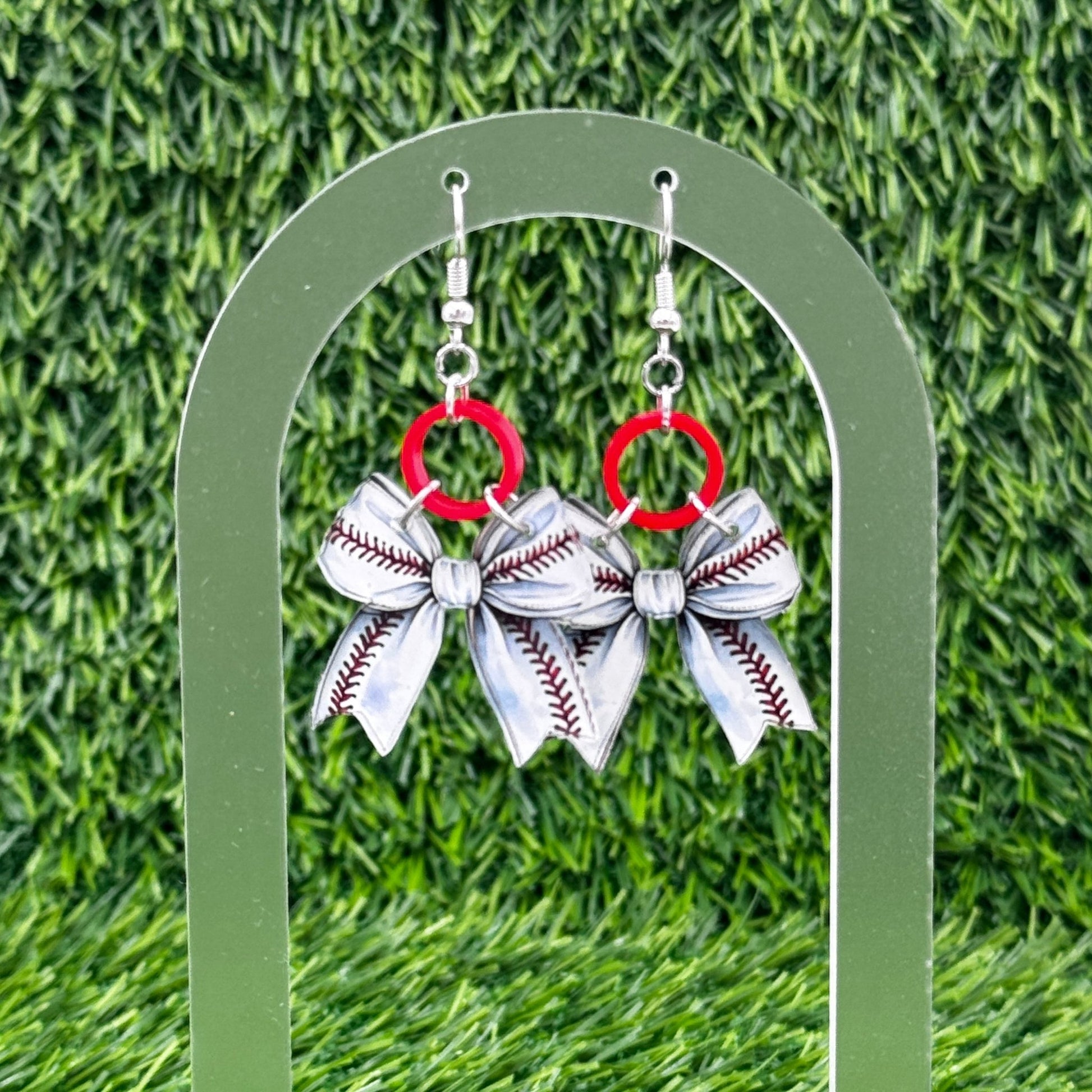 Baseball Earrings for Game Day | Hypoallergenic + Personalized Sports Earrings - Embellish My Heart