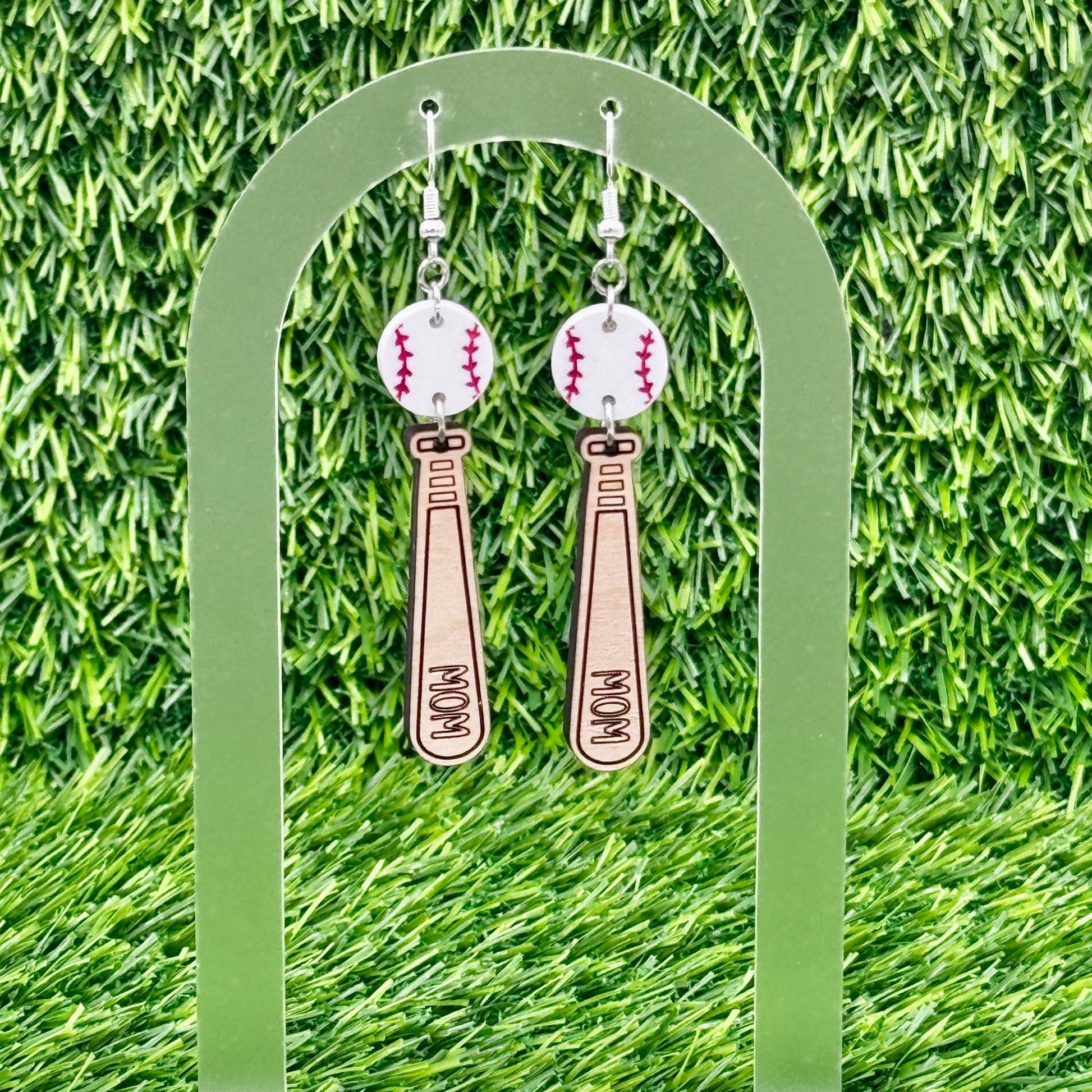 Baseball Earrings for Game Day | Hypoallergenic + Personalized Sports Earrings - Embellish My Heart