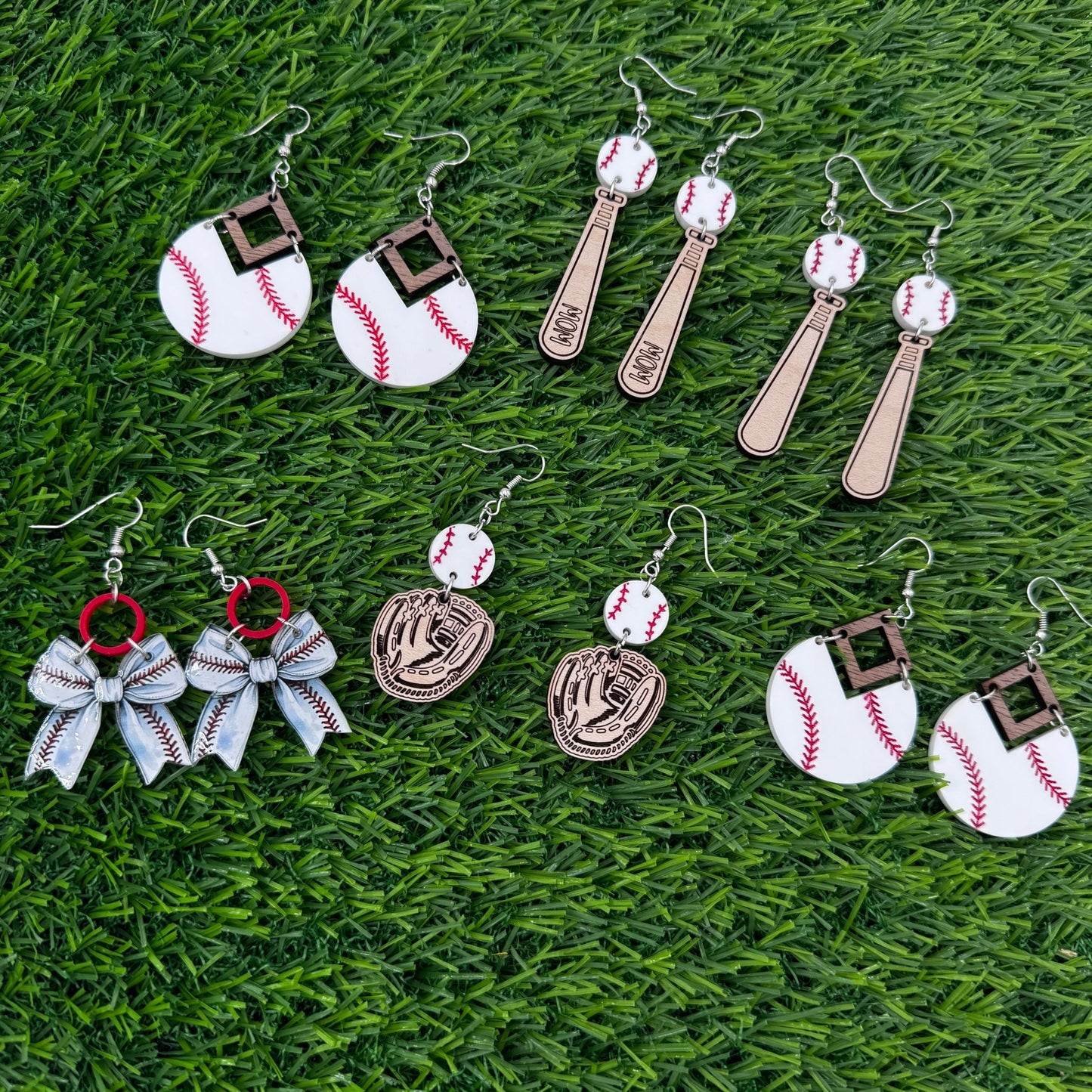 Baseball Earrings for Game Day | Hypoallergenic + Personalized Sports Earrings - Embellish My Heart