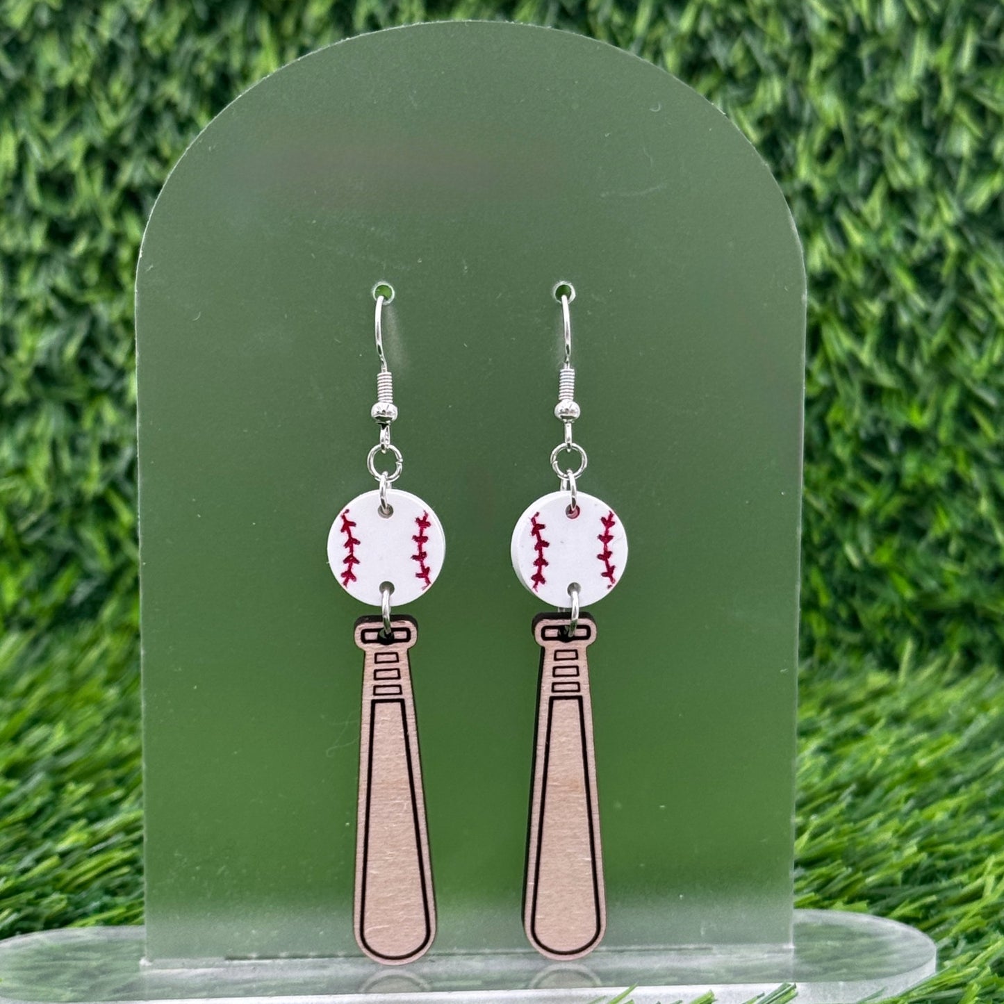 Baseball Earrings for Game Day | Hypoallergenic + Personalized Sports Earrings - Embellish My Heart