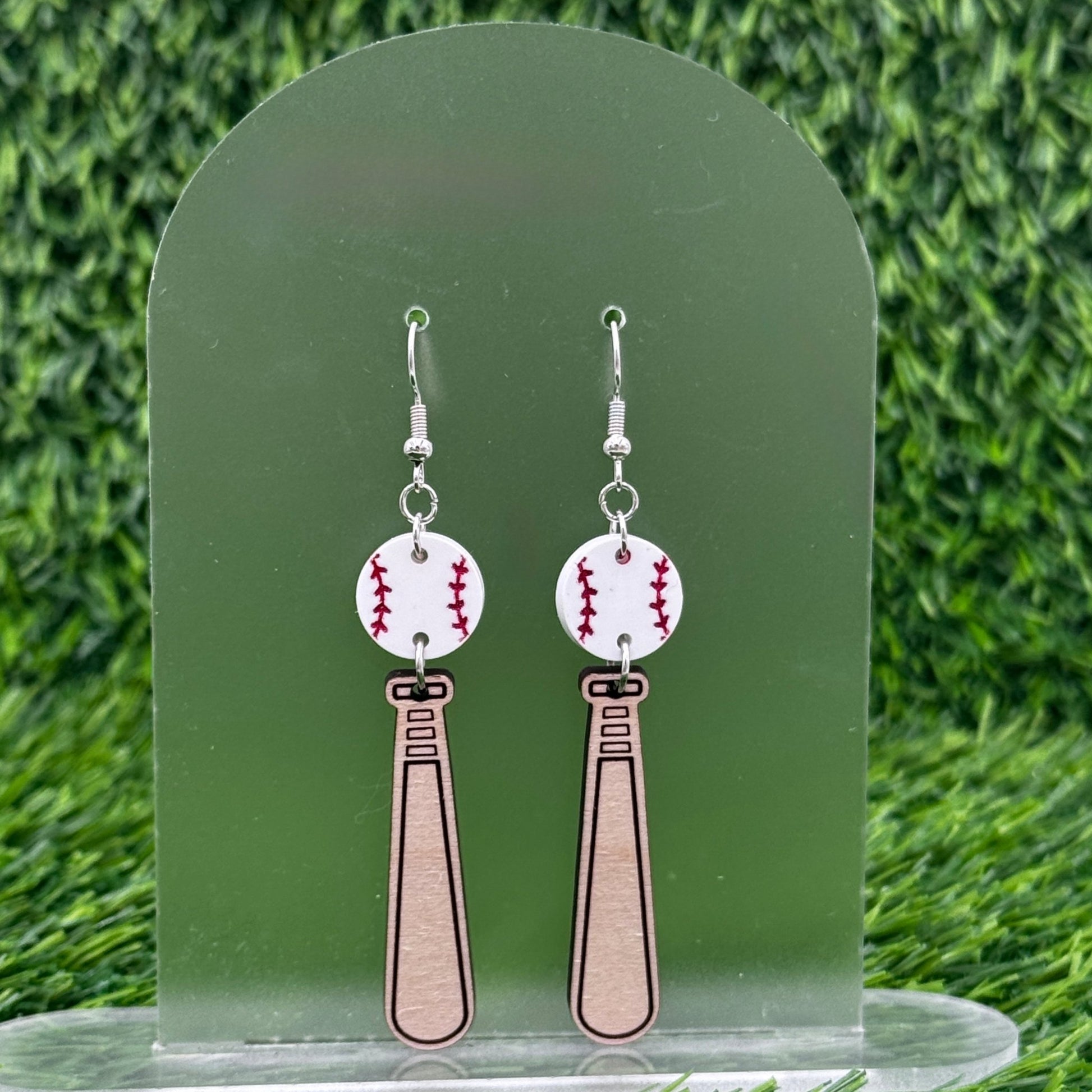 Baseball Earrings for Game Day | Hypoallergenic + Personalized Sports Earrings - Embellish My Heart