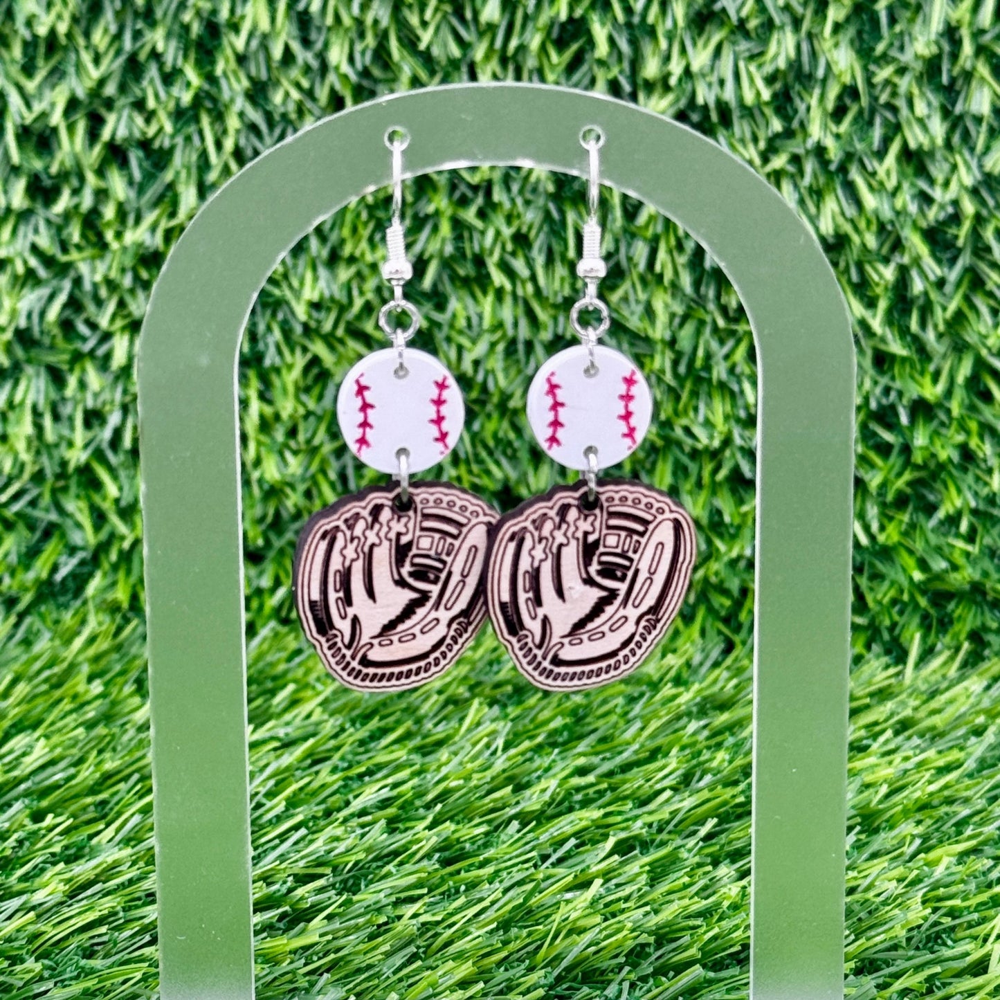 Baseball Earrings for Game Day | Hypoallergenic + Personalized Sports Earrings - Embellish My Heart