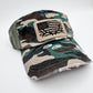 Camo Hunting Baseball Cap Hat American Flag Deer Antlers - Embellish My Heart