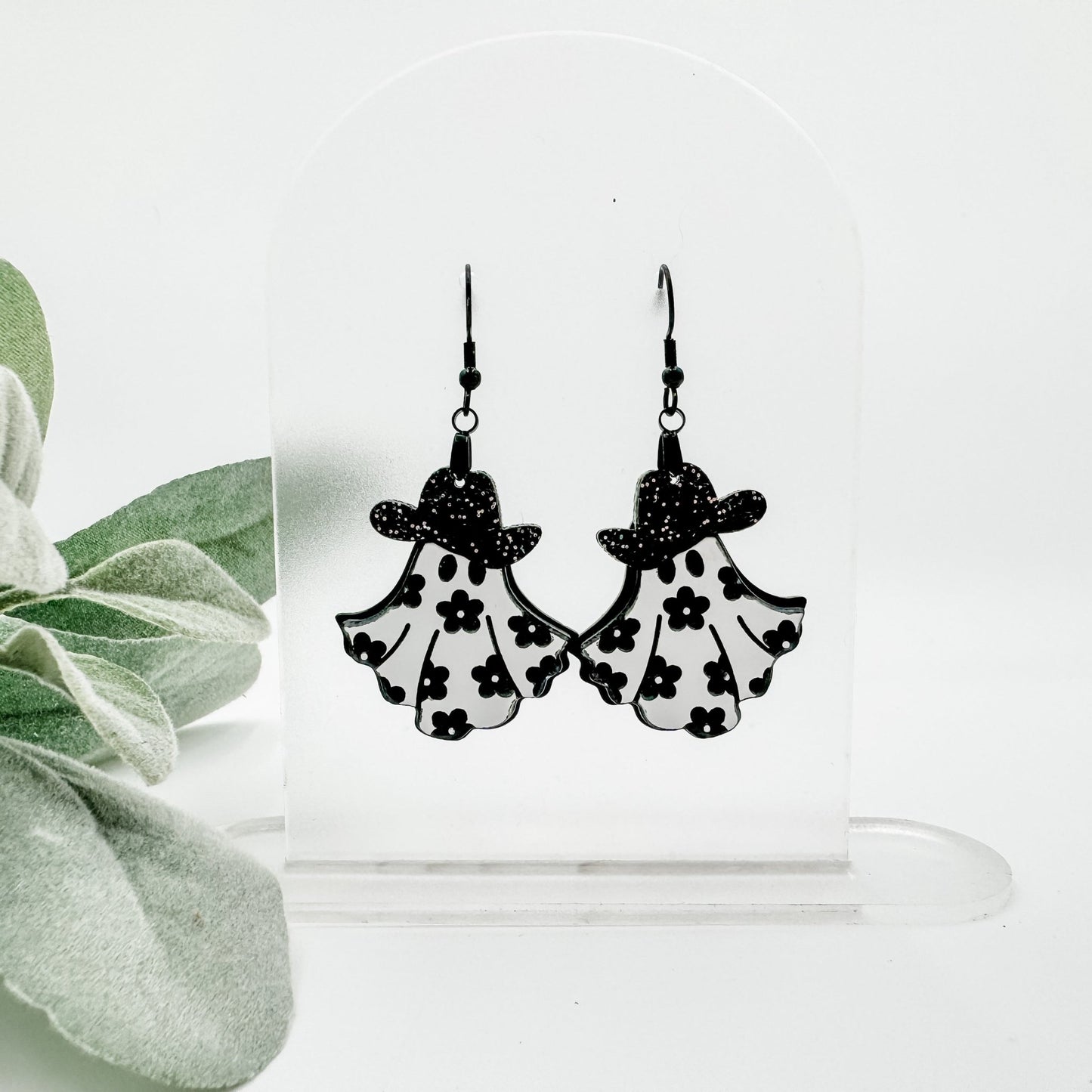 Cowgirl Daisy Ghost Dangle Earrings - Embellish My Heart