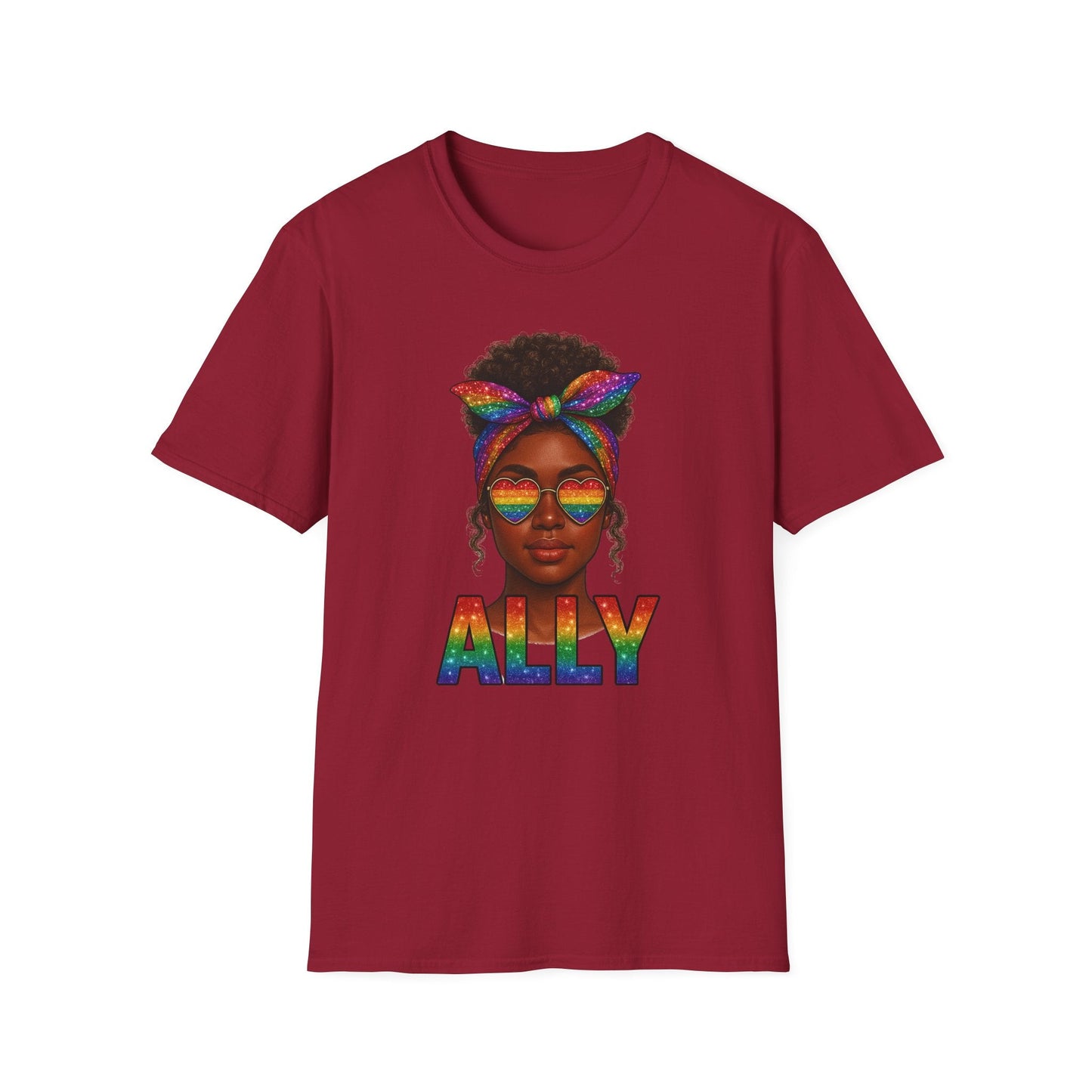 Crowned in Color Ally AF Shirt – Black Girl Pride Tee, Juneteenth & LGBTQ Support, Melanin Queen Rainbow Shirt, Inclusive Ally Apparel - Embellish My Heart