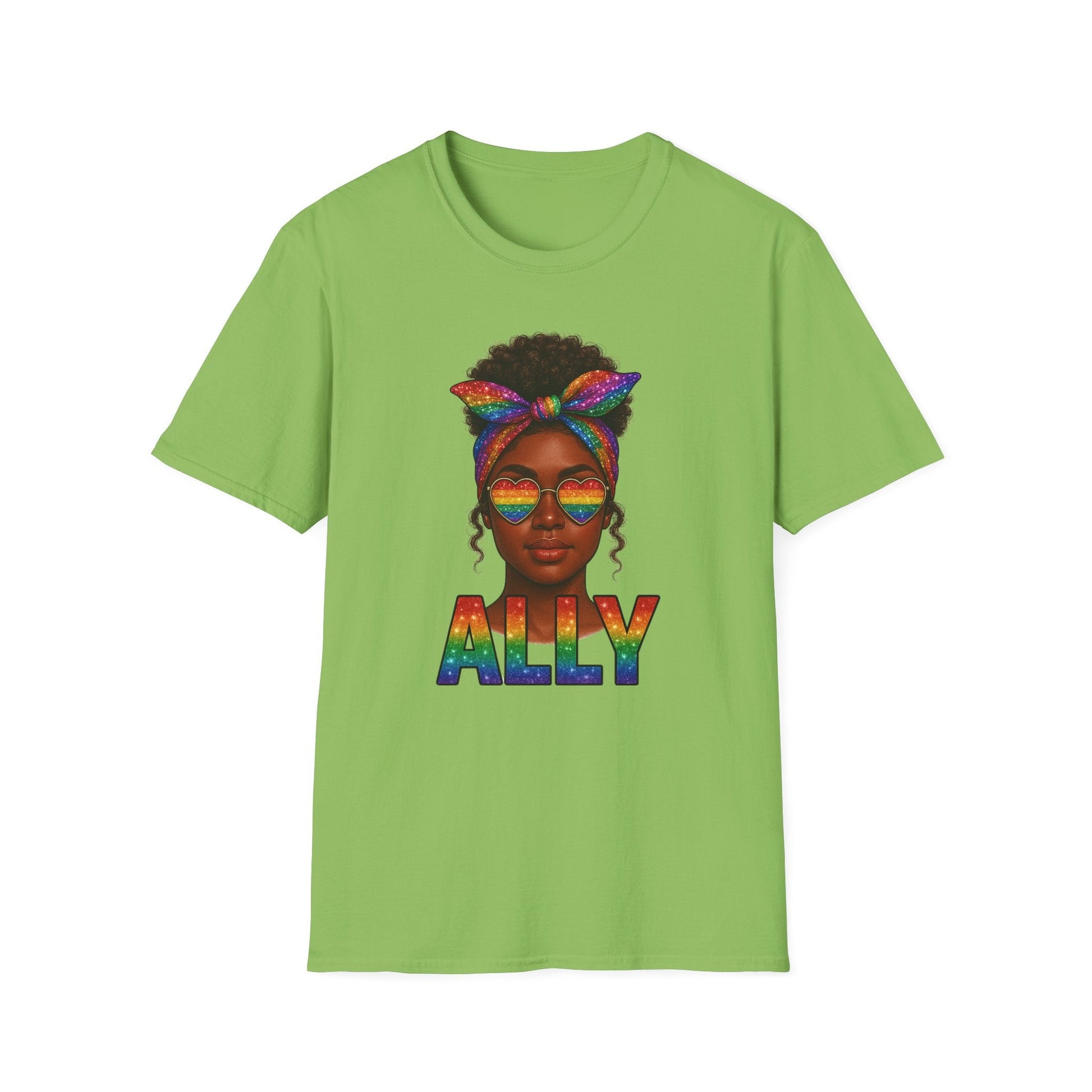 Crowned in Color Ally AF Shirt – Black Girl Pride Tee, Juneteenth & LGBTQ Support, Melanin Queen Rainbow Shirt, Inclusive Ally Apparel - Embellish My Heart