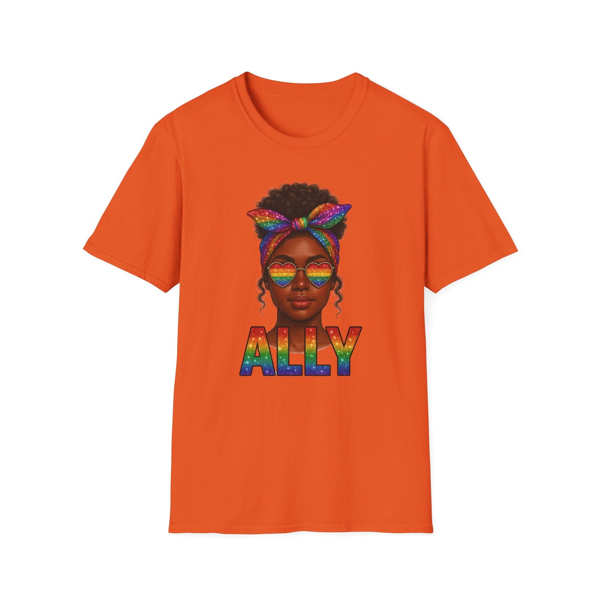 Crowned in Color Ally AF Shirt – Black Girl Pride Tee, Juneteenth & LGBTQ Support, Melanin Queen Rainbow Shirt, Inclusive Ally Apparel - Embellish My Heart
