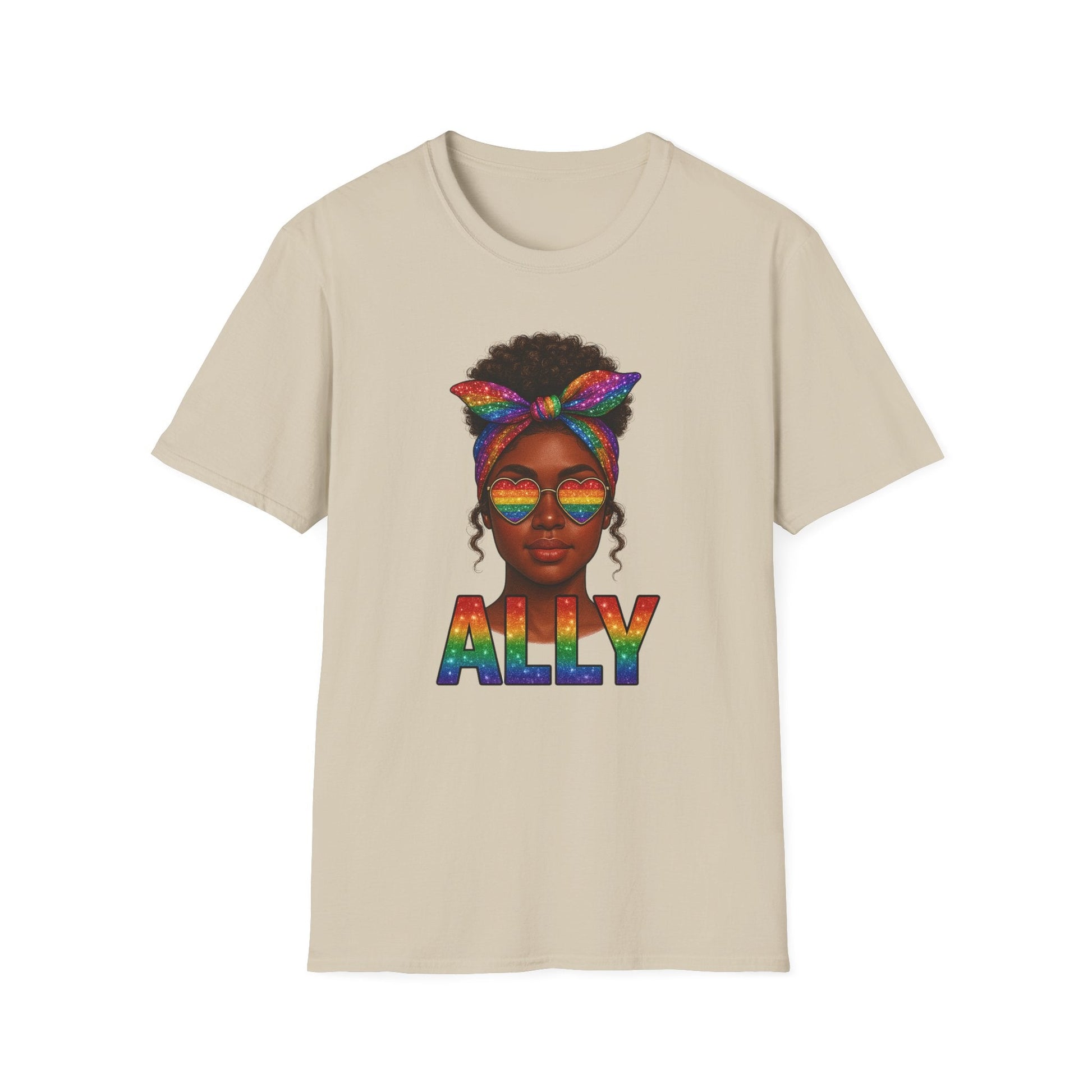 Crowned in Color Ally AF Shirt – Black Girl Pride Tee, Juneteenth & LGBTQ Support, Melanin Queen Rainbow Shirt, Inclusive Ally Apparel - Embellish My Heart