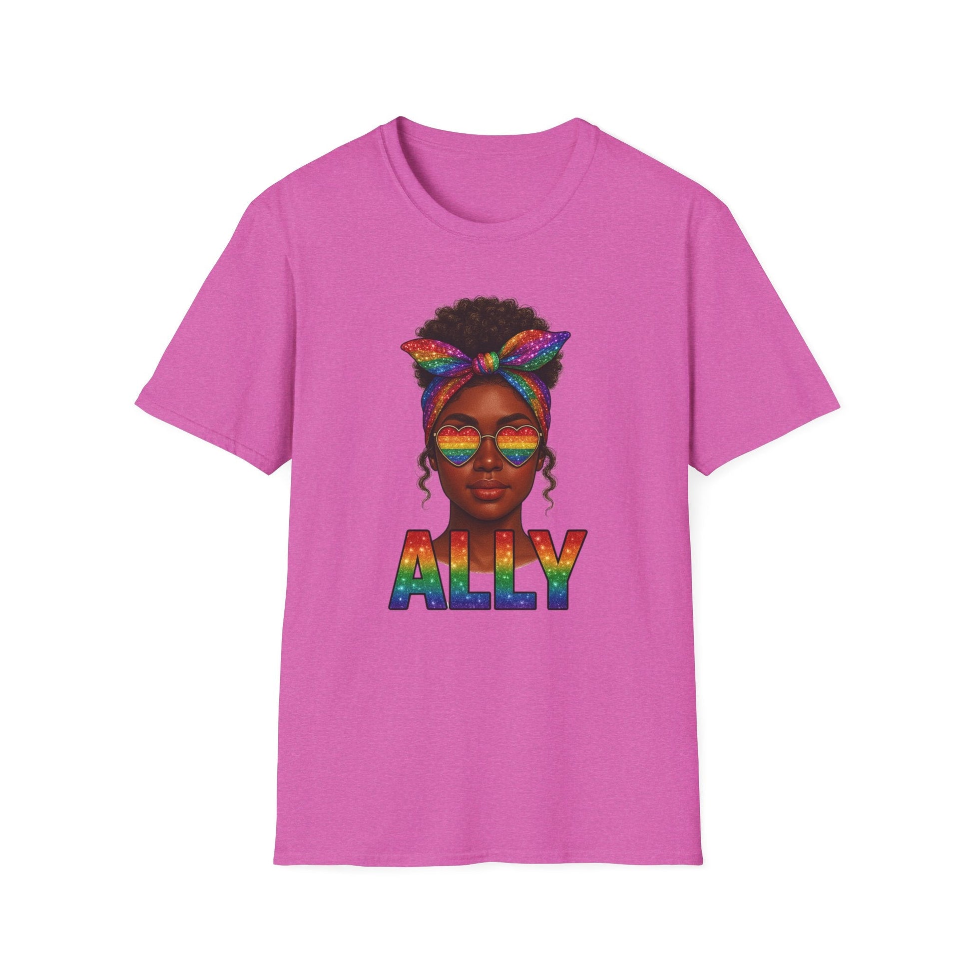 Crowned in Color Ally AF Shirt – Black Girl Pride Tee, Juneteenth & LGBTQ Support, Melanin Queen Rainbow Shirt, Inclusive Ally Apparel - Embellish My Heart