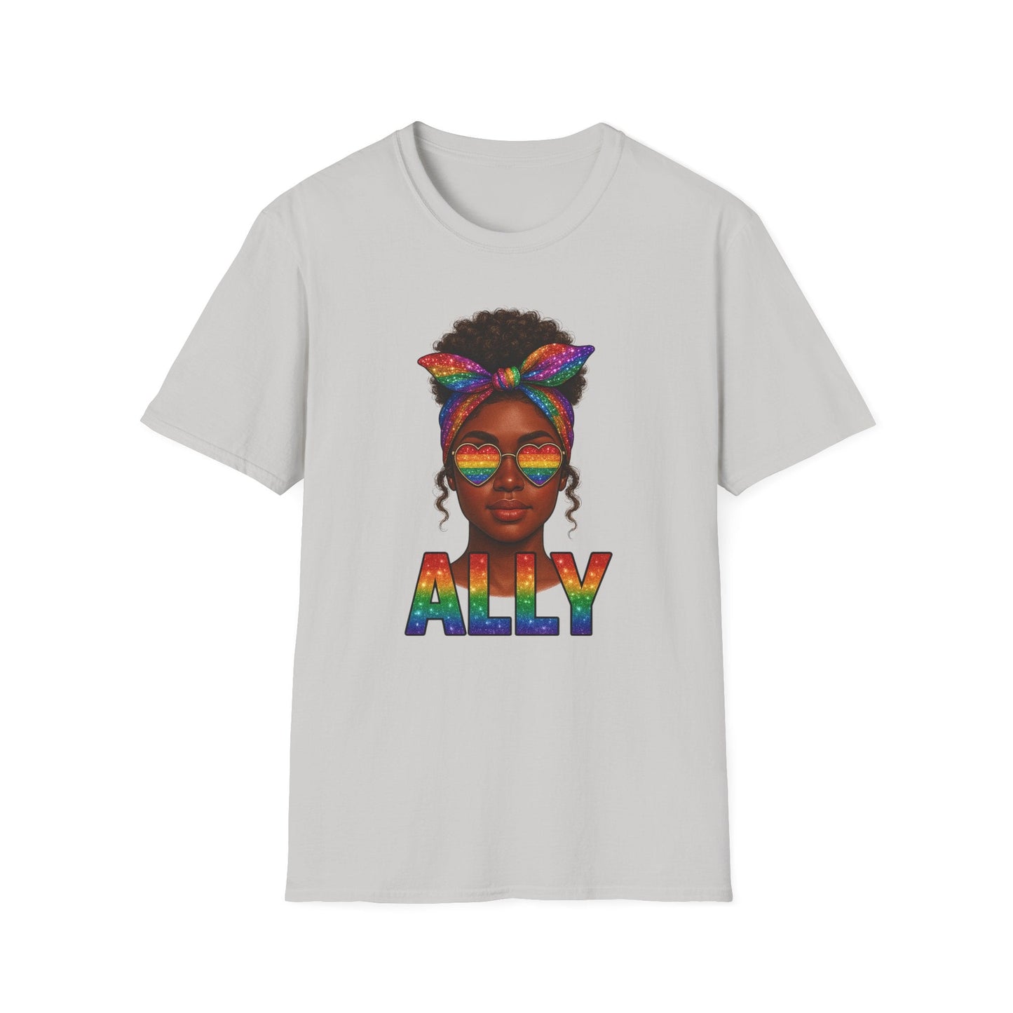 Crowned in Color Ally AF Shirt – Black Girl Pride Tee, Juneteenth & LGBTQ Support, Melanin Queen Rainbow Shirt, Inclusive Ally Apparel - Embellish My Heart