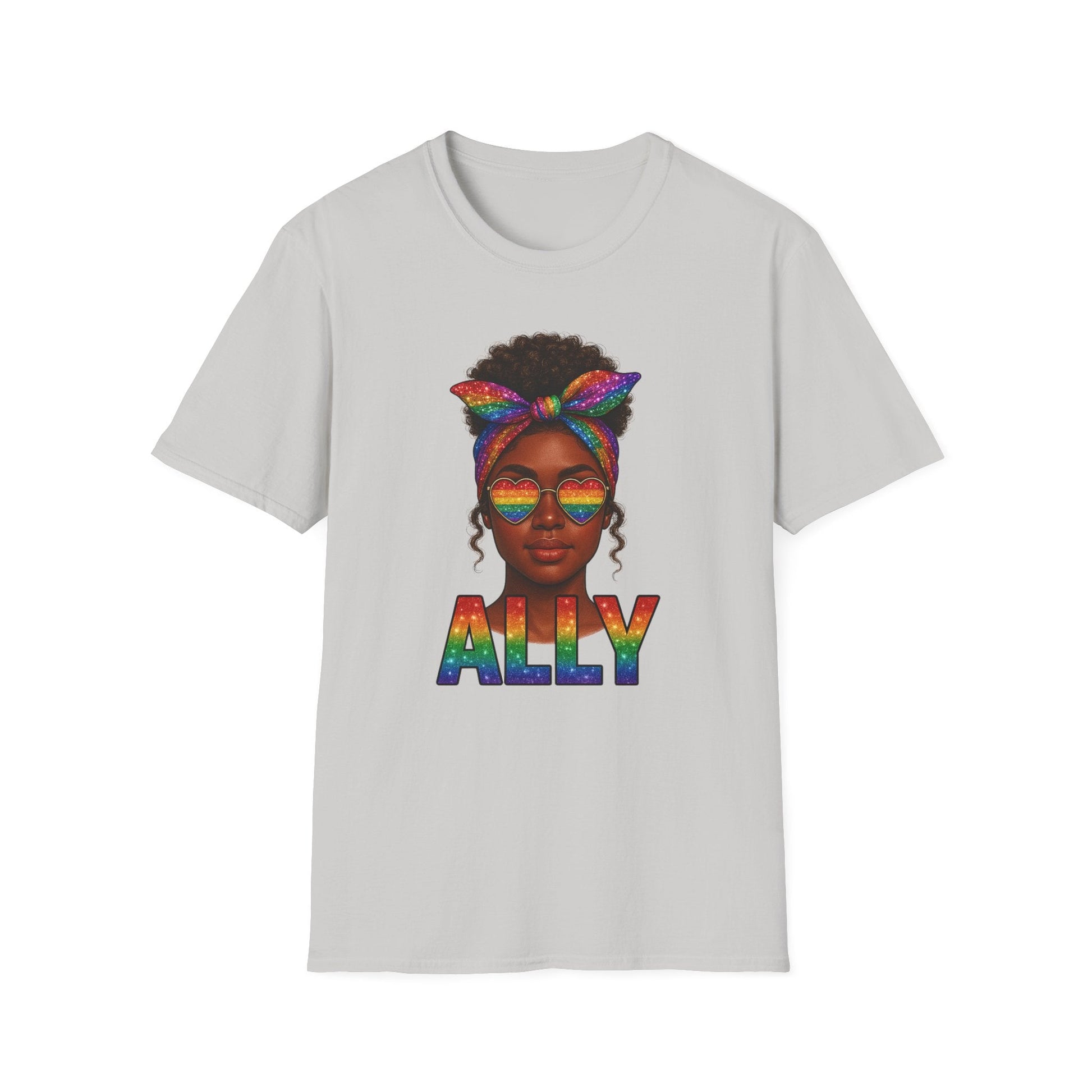 Crowned in Color Ally AF Shirt – Black Girl Pride Tee, Juneteenth & LGBTQ Support, Melanin Queen Rainbow Shirt, Inclusive Ally Apparel - Embellish My Heart