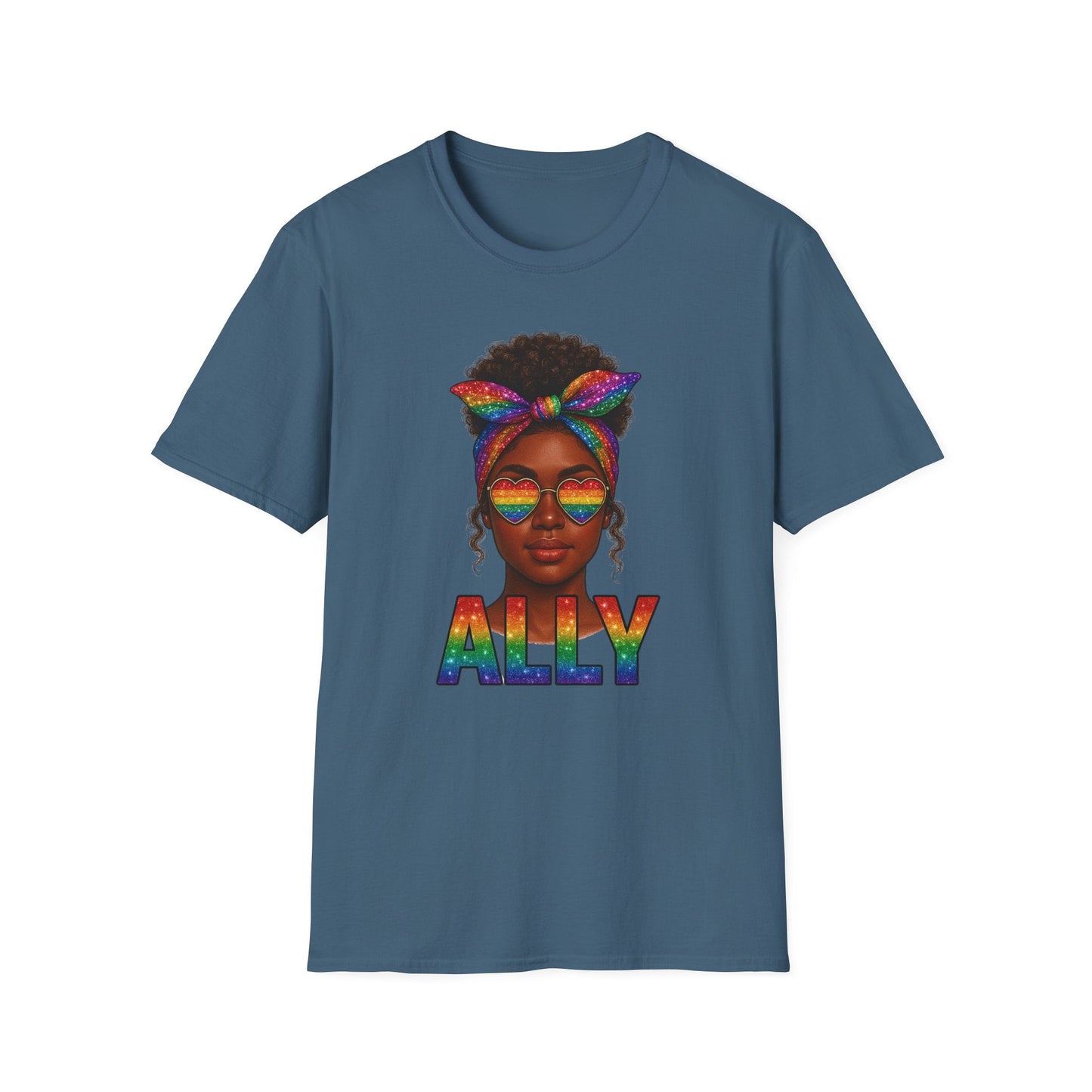 Crowned in Color Ally AF Shirt – Black Girl Pride Tee, Juneteenth & LGBTQ Support, Melanin Queen Rainbow Shirt, Inclusive Ally Apparel - Embellish My Heart