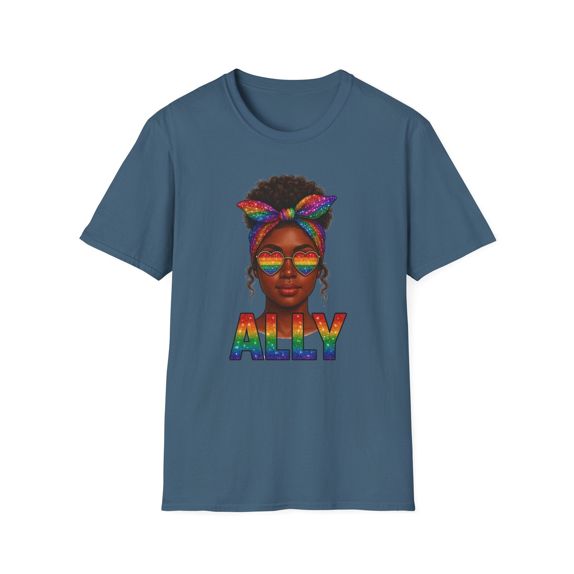 Crowned in Color Ally AF Shirt – Black Girl Pride Tee, Juneteenth & LGBTQ Support, Melanin Queen Rainbow Shirt, Inclusive Ally Apparel - Embellish My Heart