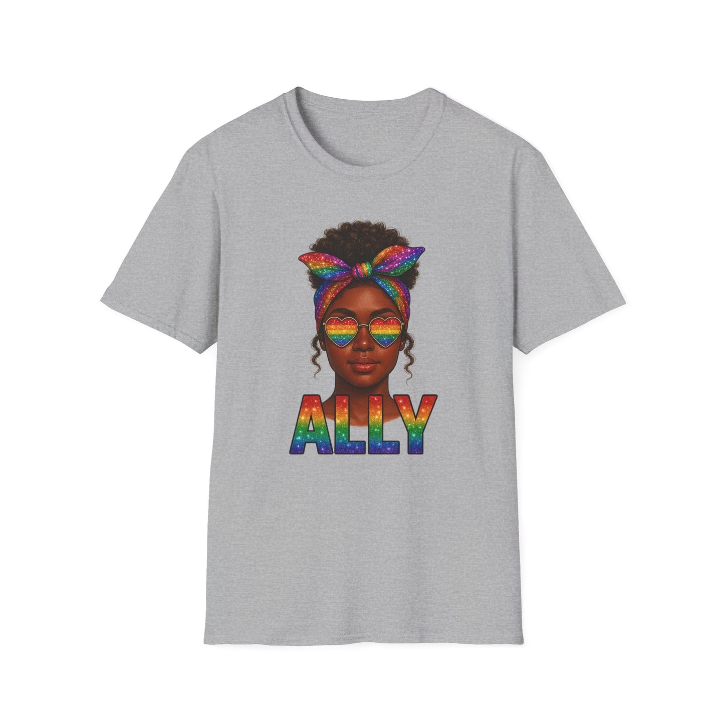 Crowned in Color Ally AF Shirt – Black Girl Pride Tee, Juneteenth & LGBTQ Support, Melanin Queen Rainbow Shirt, Inclusive Ally Apparel - Embellish My Heart