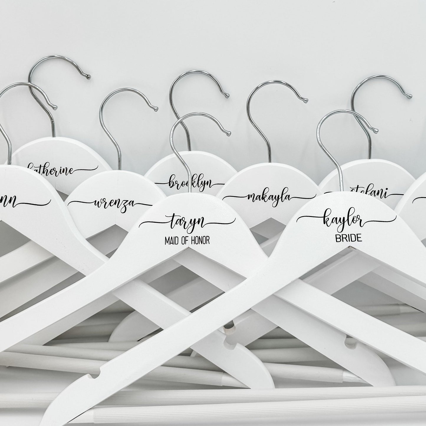 Custom Engraved Bridal Party Hangers - Embellish My Heart
