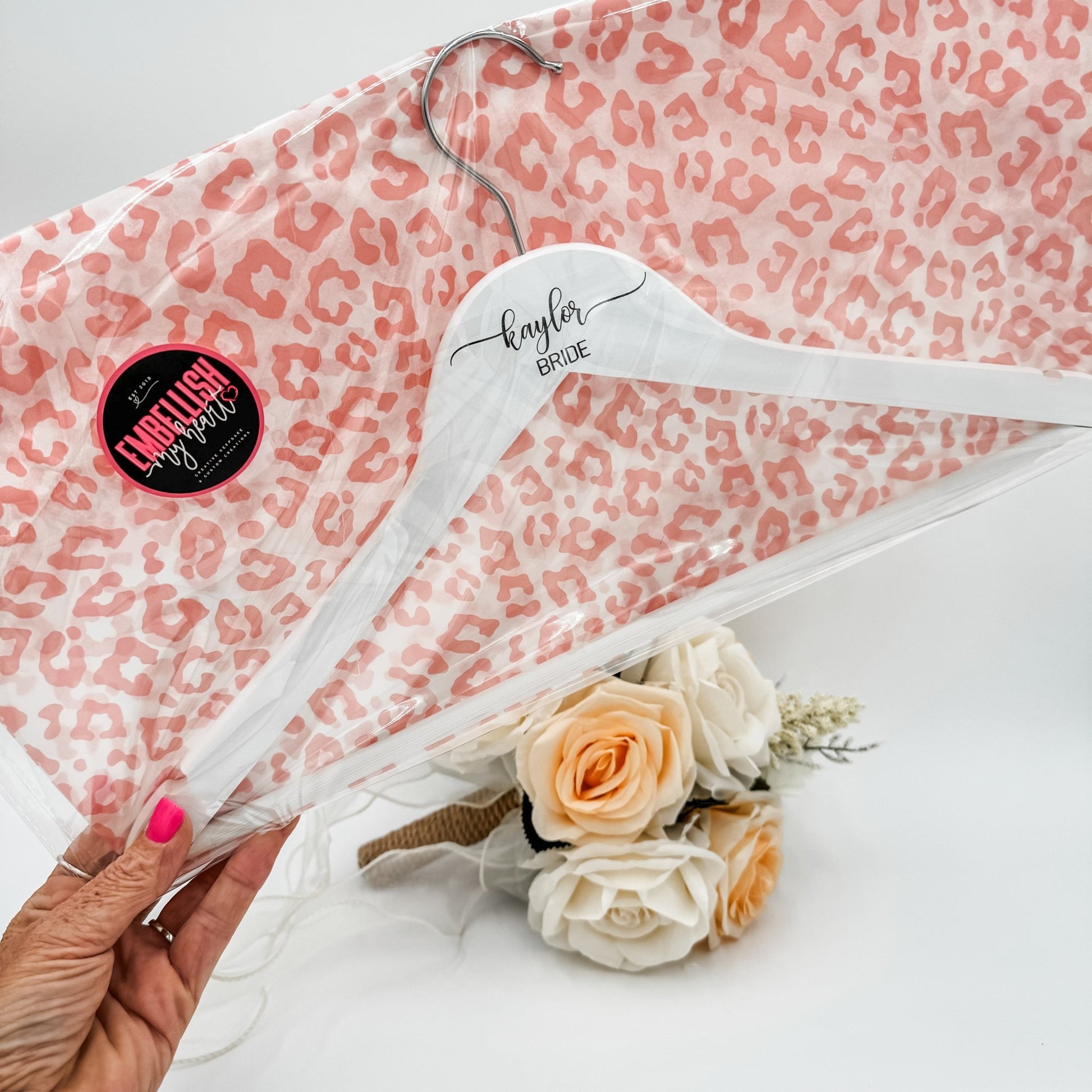 Custom Engraved Bridal Party Hangers - Embellish My Heart