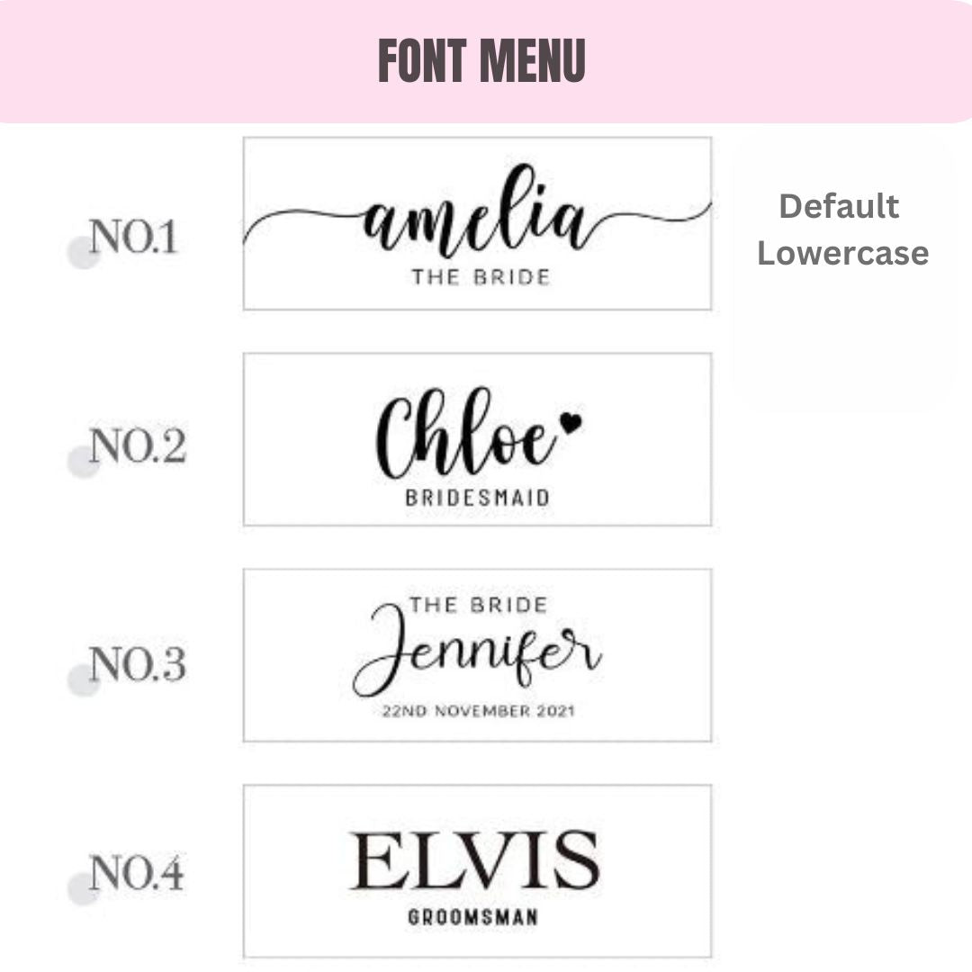 Custom Engraved Bridal Party Hangers - Embellish My Heart