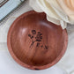 Custom Engraved Ring Dish with Your Birth Flowers – Personalized Wooden Keepsake - Embellish My Heart