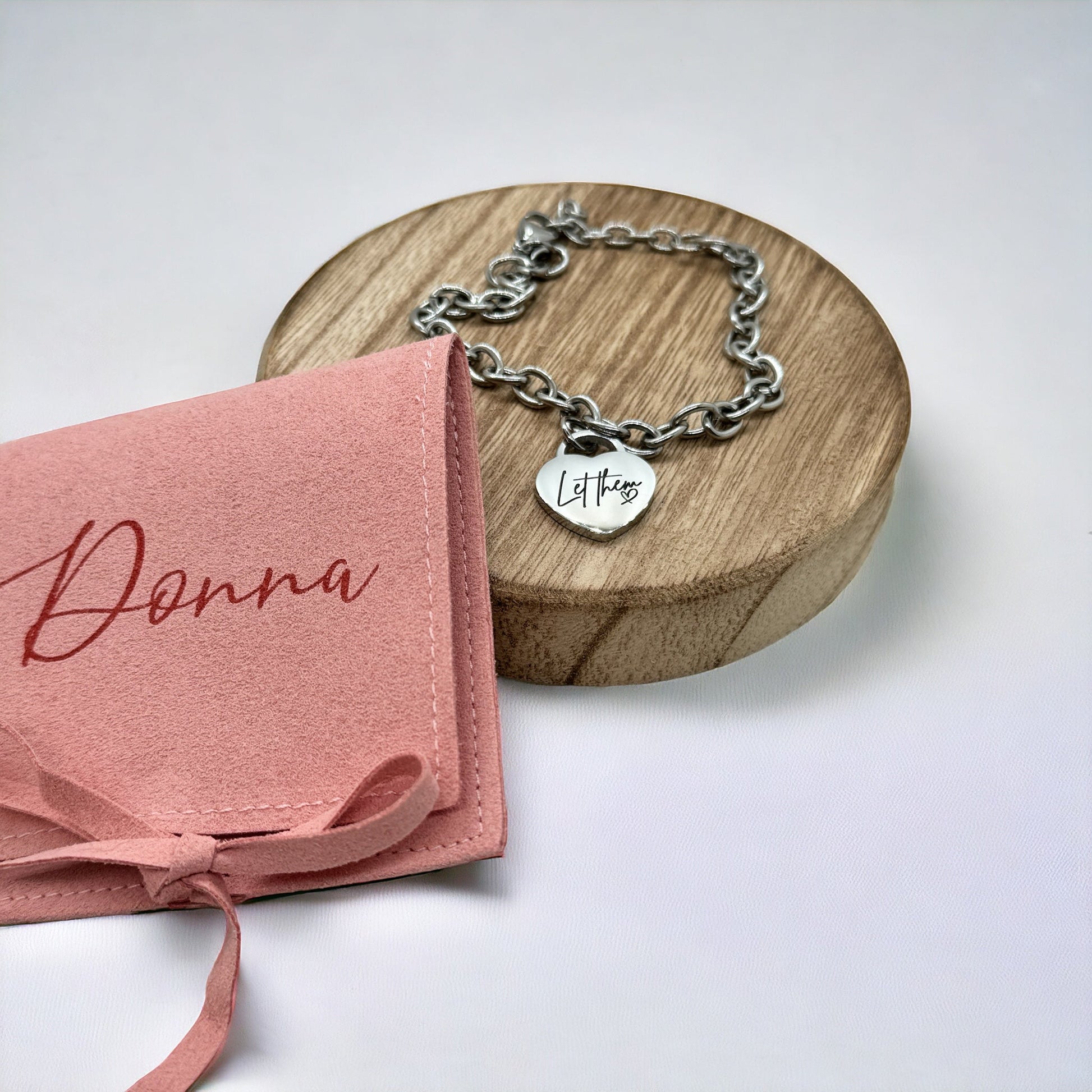 Custom Heart Bracelet Stainless Steel - Embellish My Heart