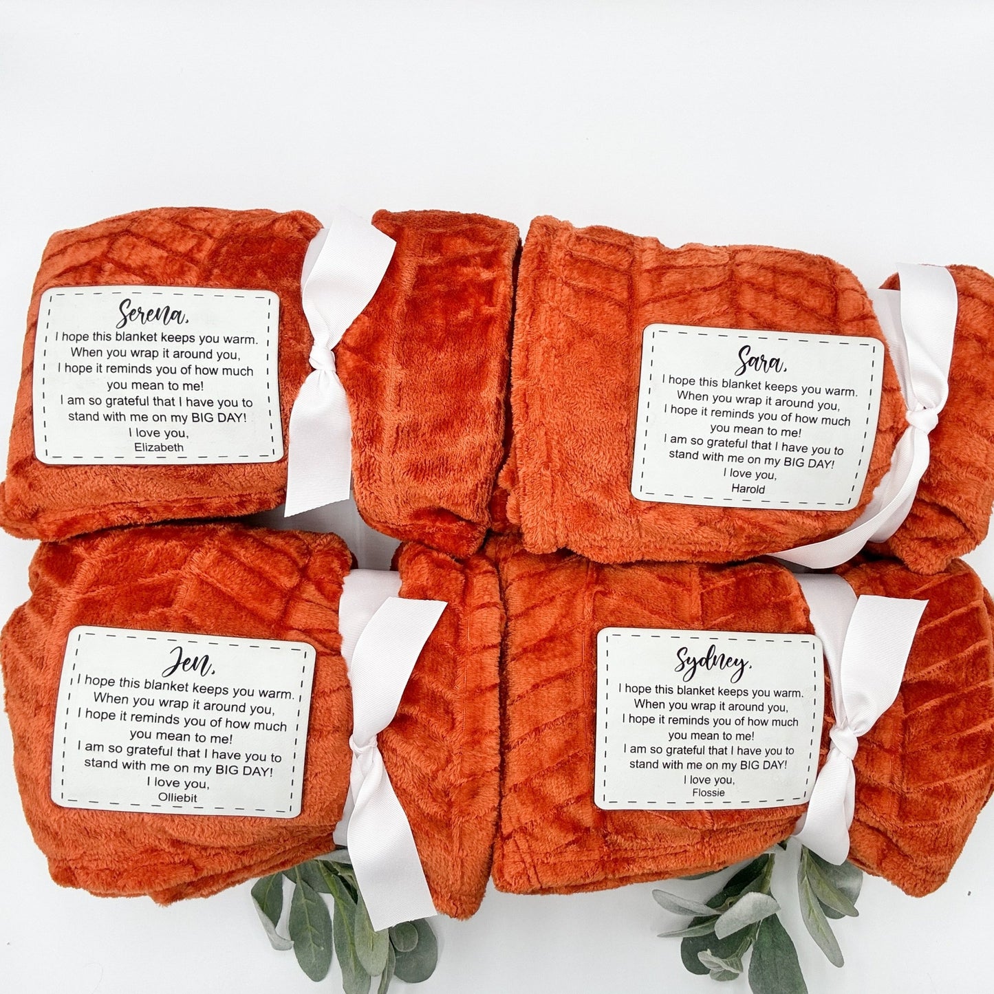 Custom Leather Patch Throw Blankets | Family Name Throw Blanket | Custom Name Blanket | Personalized Blanket - Embellish My Heart