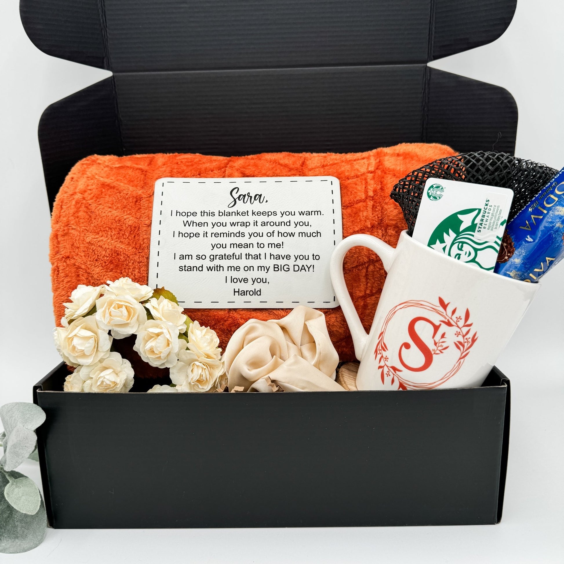 Custom Leather Patch Throw Blankets | Family Name Throw Blanket | Custom Name Blanket | Personalized Blanket - Embellish My Heart