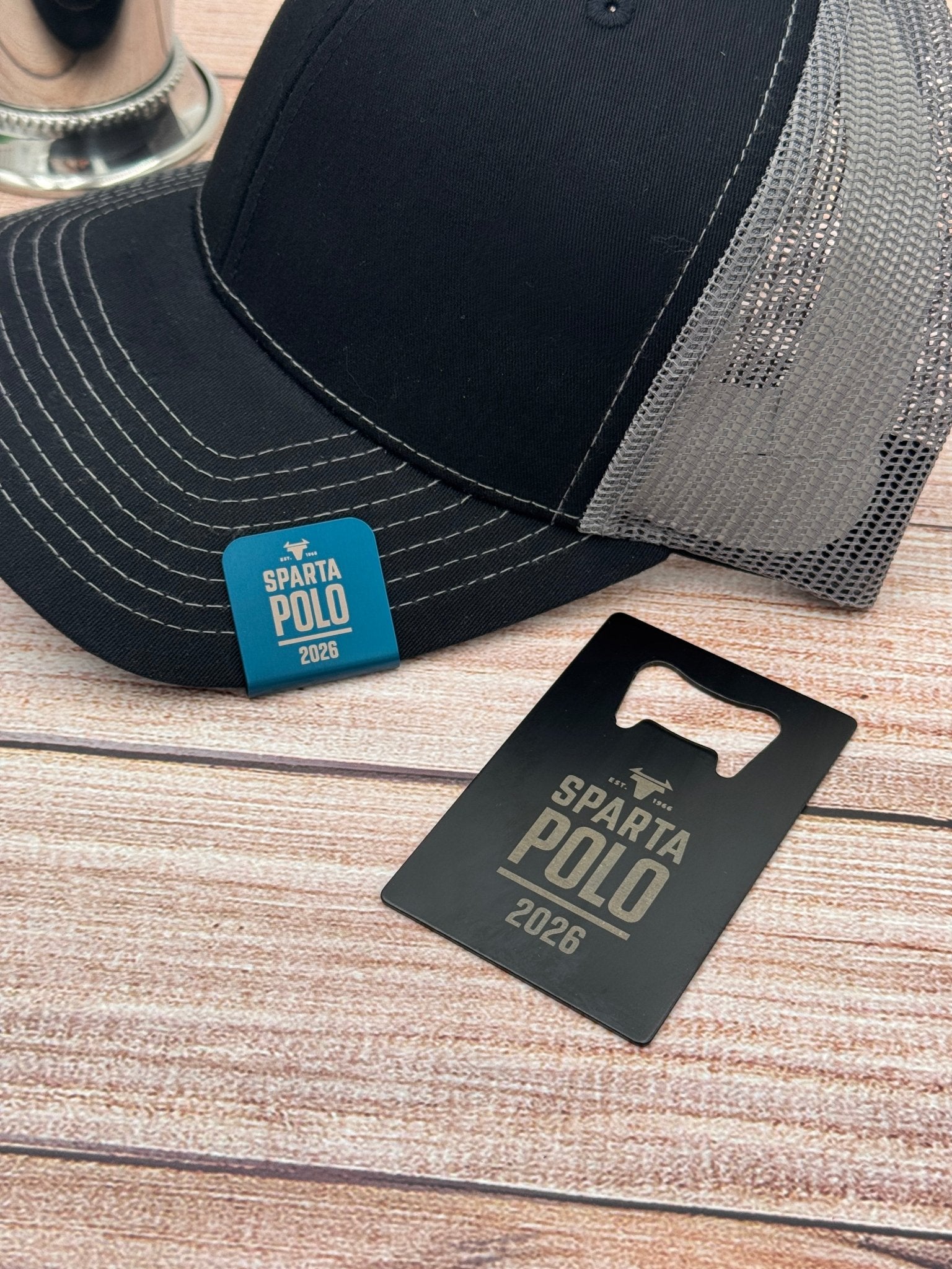 Custom Logo Hat Clip – Engraved Aluminum Clip for Teams, Clubs & Businesses - Embellish My Heart