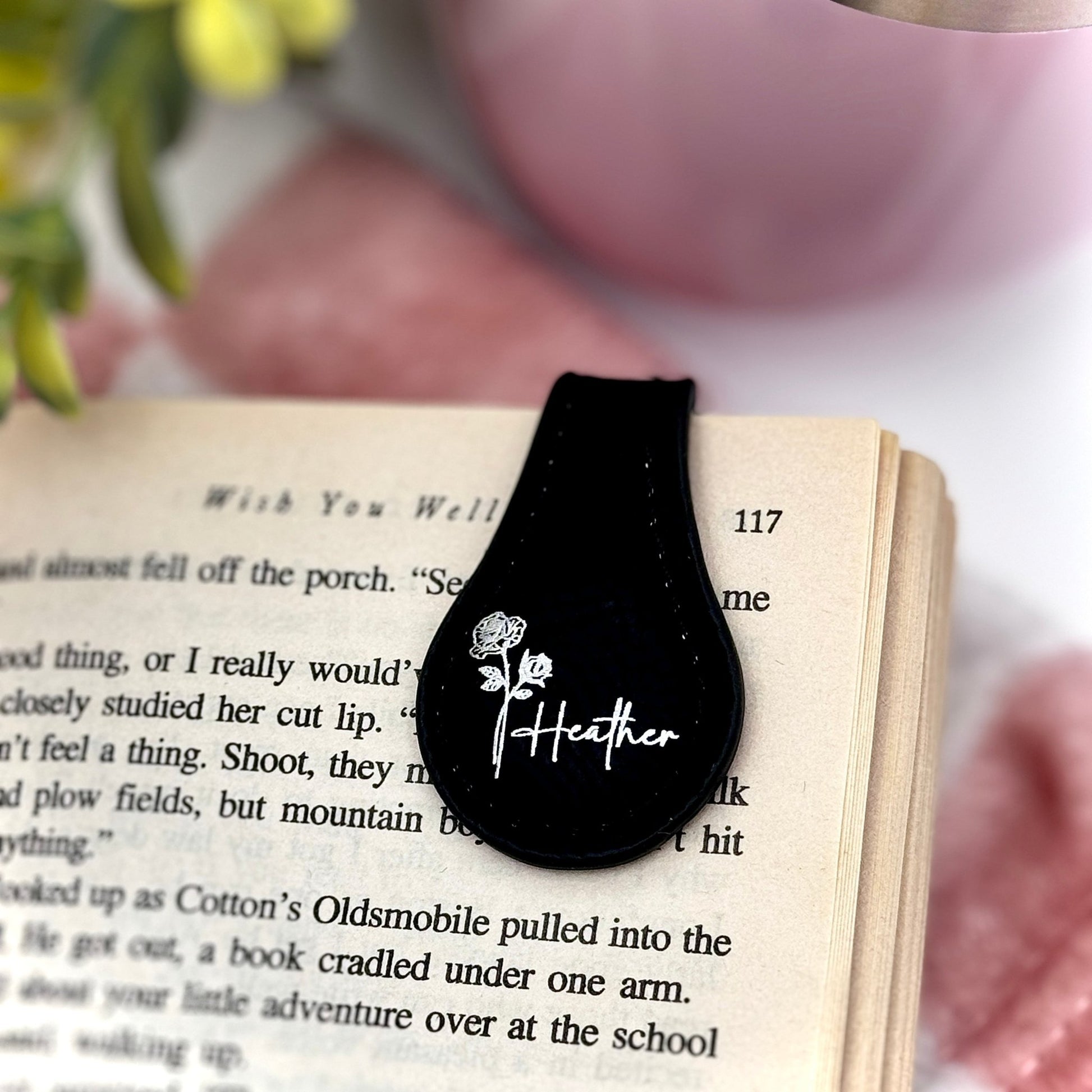 Custom Magnetic Leather Bookmark – Personalized Bookmark | Gift for Readers, Journals, or Bible Tabs - Embellish My Heart