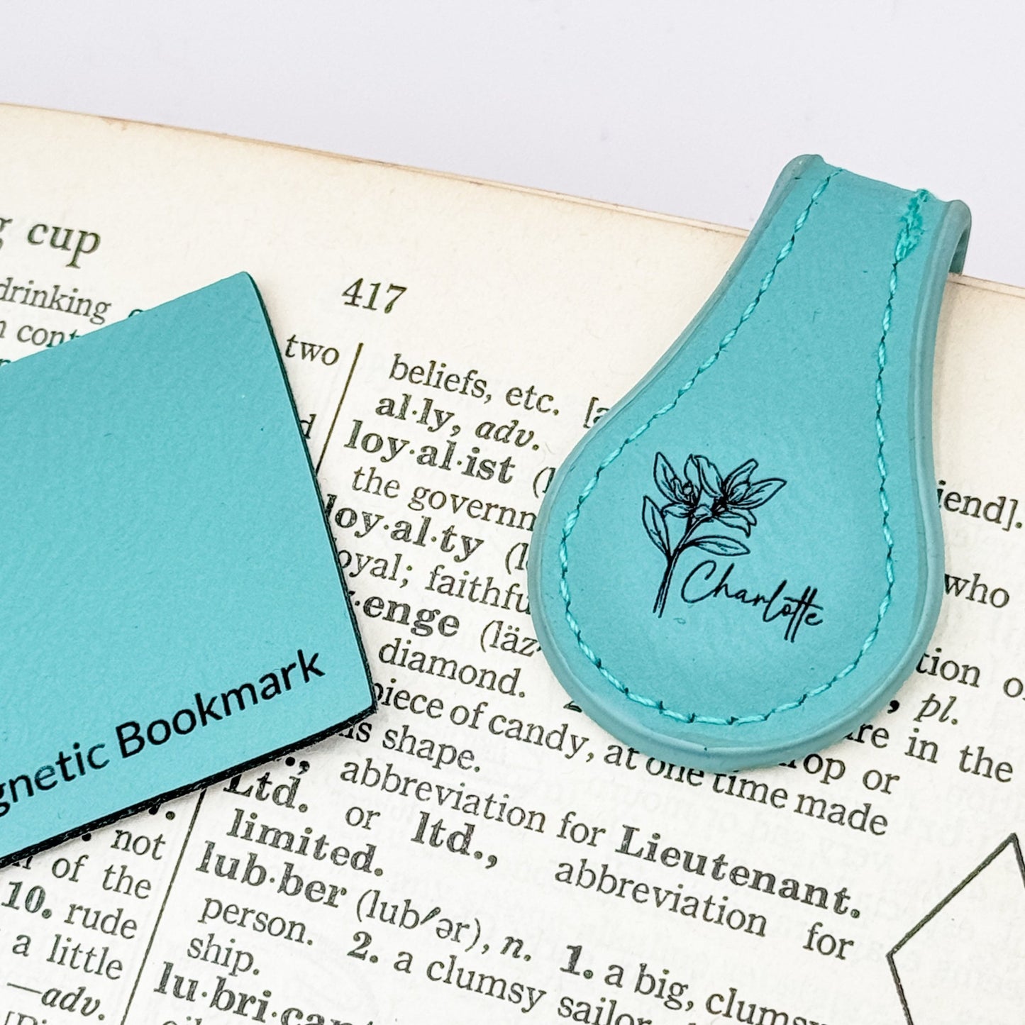Custom Magnetic Leather Bookmark – Personalized Engraved Front or Double - Sided | Gift for Readers, Journals, or Bible Tabs - Embellish My Heart