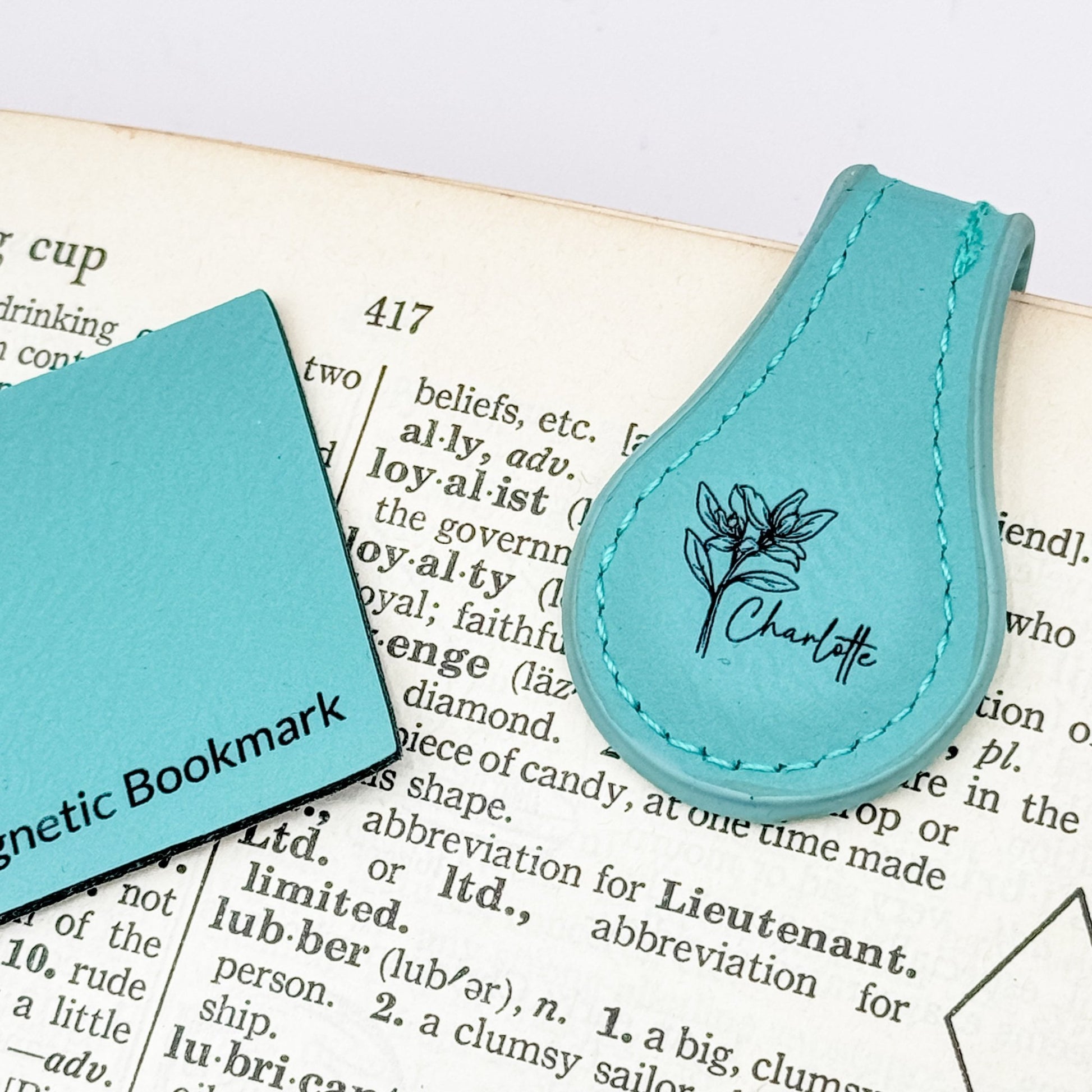 Custom Magnetic Leather Bookmark – Personalized Engraved Front or Double - Sided | Gift for Readers, Journals, or Bible Tabs - Embellish My Heart