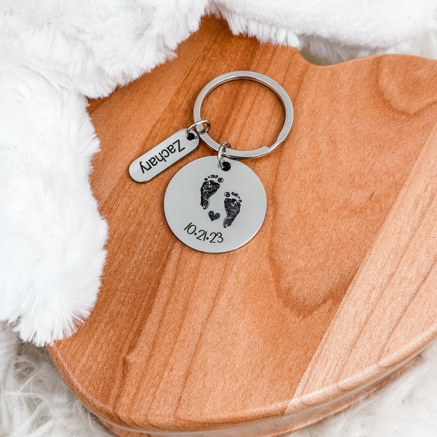 Custom Round Keychain - Embellish My Heart