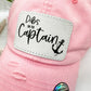 Dibs on the Captain Print Hat Trucker Distressed - Embellish My Heart