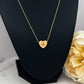 Engraved Heart Initial Necklace – Custom 18” Stainless Steel Chain in Gold, Silver, or Rose Gold - Embellish My Heart