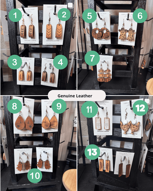 Fall Flash Sale – Acrylic & Wood Earrings (Ready to Ship) - Embellish My Heart