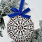Family Snowflake Ornament - Christmas Tree Ornament with Family Names - Christmas Snowflake Name Ornament - Embellish My Heart