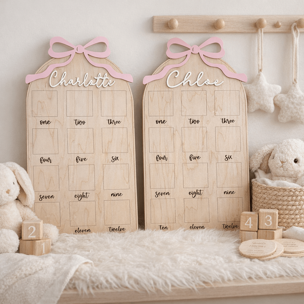 First Year Baby Birthday Photo Board - Embellish My Heart
