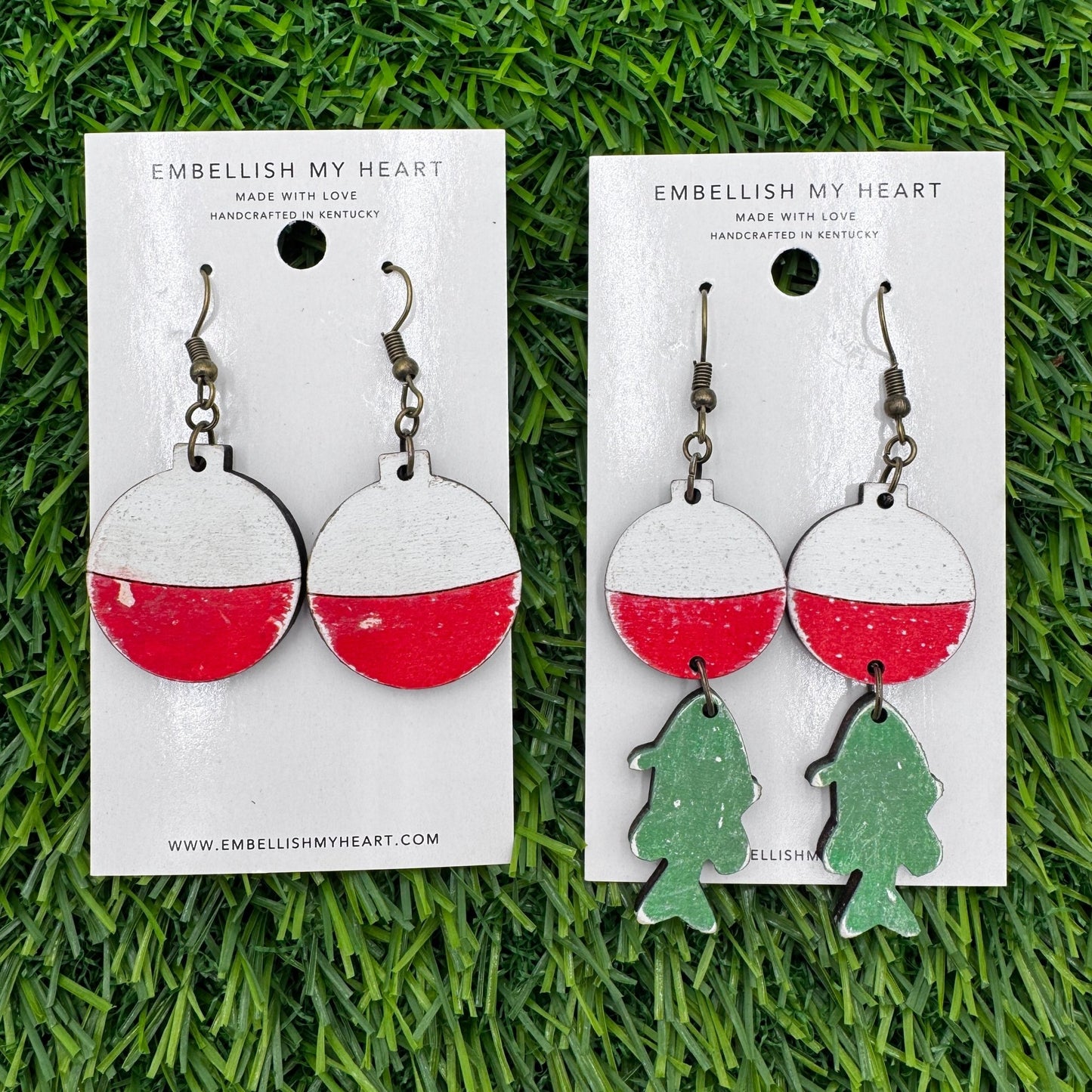 Fishing Bobber Dangle Earrings - Embellish My Heart