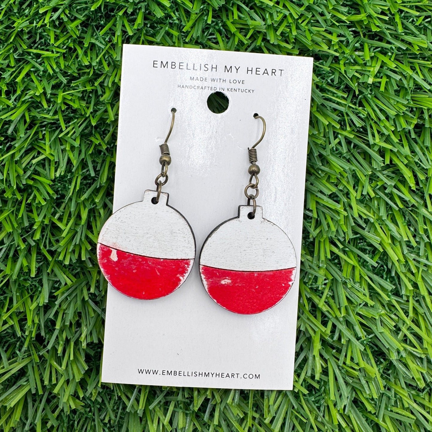 Fishing Bobber Dangle Earrings - Embellish My Heart