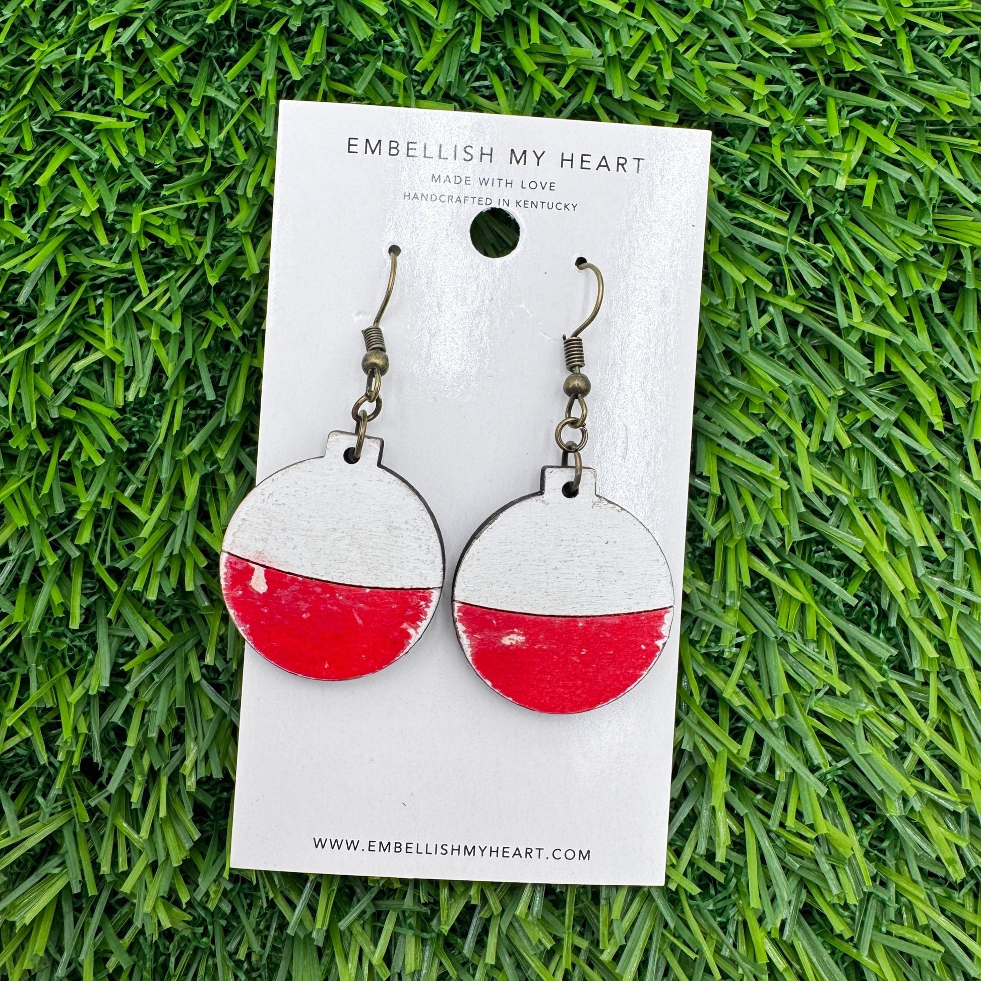 Fishing Bobber Dangle Earrings - Embellish My Heart