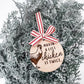 Funny Chicken Christmas Ornament – “Makin’ a List, Chicken It Twice” – Rustic Farmhouse Holiday Decor – Gift for Chicken Moms & Farmhouse Lovers - Embellish My Heart
