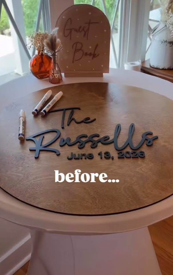 Guest Book Alternative - Custom Wedding Guest Book Decor - Layered Wood Wedding Sign - New Home gift - Embellish My Heart