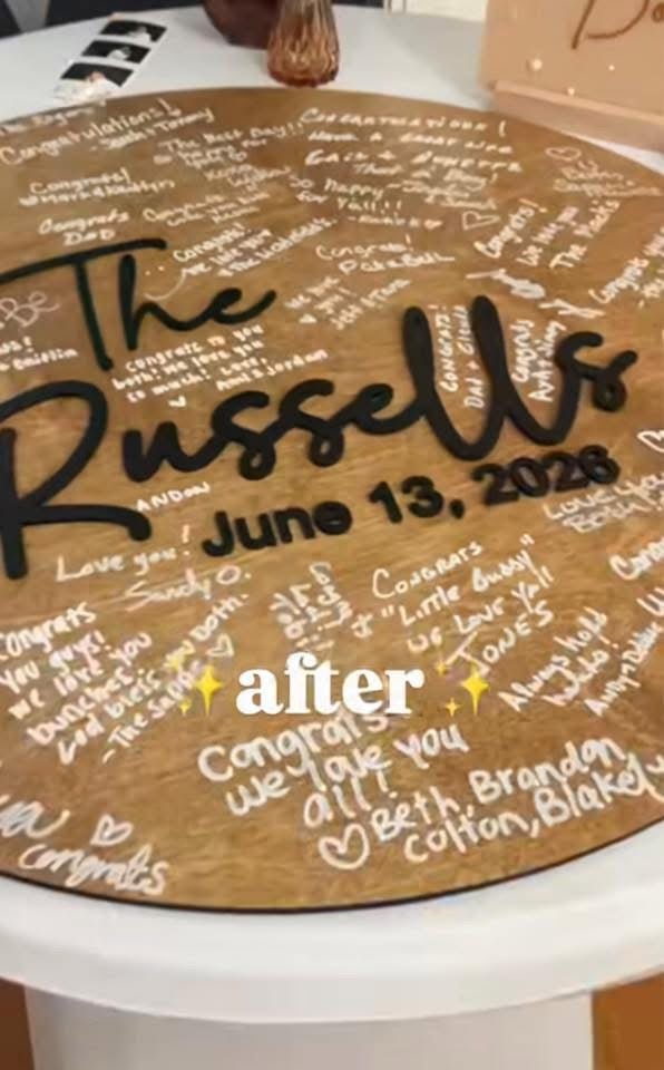 Guest Book Alternative - Custom Wedding Guest Book Decor - Layered Wood Wedding Sign - New Home gift - Embellish My Heart